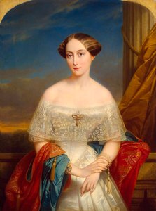 Portret van Groothertogin Olga Nikolaevna van Rusland, 1822-1892, Koningin van Württemberg, 1848