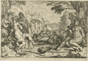 Diana en Callisto door Nicaise de Ruyter