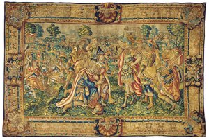Historisch wandtapijt, eerste kwart van de 17e eeuw door Nicasius Aerts