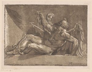 Saturnus door Niccolò Vicentino (attributed to)