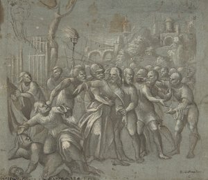 De arrestatie van Christus, ca. 1545-46 door Niccolo Giolfino
