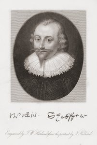 William Shakespeare. Portret door Hilliard door Nicholas (after) Hilliard