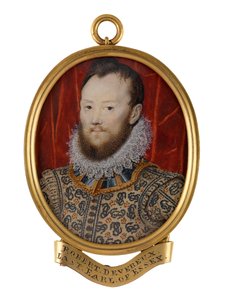 Robert Devereux, 2e Graaf van Essex, c.1590 door Nicholas (school of) Hilliard