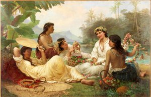 Zonnige Klimaten, Tahiti door Nicholas Chevalier