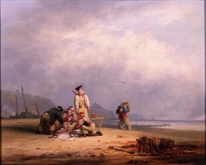 Vissersvolk Sorteert de Dagvangst door Nicholas Condy