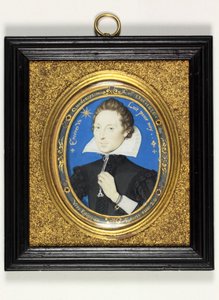 Een heer genaamd Henry Carey, 2e graaf van Monmouth door Nicholas Hilliard