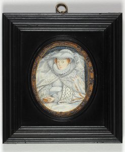 Een dame traditioneel geïdentificeerd als Mary Queen Of Scots door Nicholas Hilliard