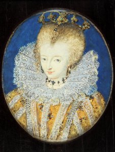 Een Dame traditioneel geïdentificeerd als Elizabeth I toen Prinses door Nicholas Hilliard