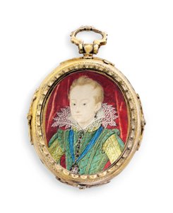 Koning Karel I als hertog van York, als jongen door Nicholas Hilliard