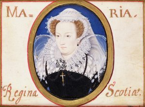 Mary Queen of Scots (1542-87) door Nicholas Hilliard
