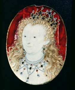 Miniatuur van koningin Elizabeth I