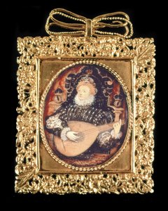 Koningin Elizabeth I speelt de luit