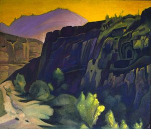 Ajanta Grotten door Nicholas Roerich