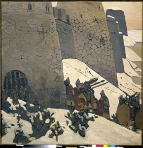 De wacht door Nicholas Roerich