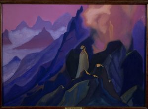 De profeet Mohammed op de berg Hira door Nicholas Roerich