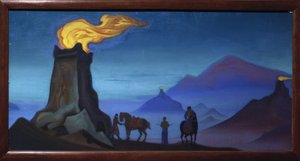 De vlammen van de overwinning door Nicholas Roerich