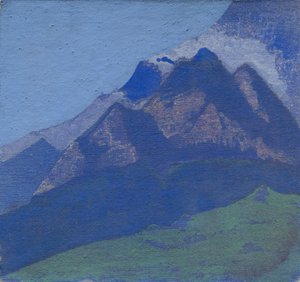 Bergstudie door Nicholas Roerich