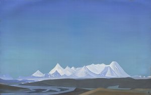 De grootste en heiligste van Tangla, 1932 door Nicholas Roerich