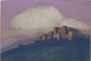 Tibetaanse vesting, 1936 door Nicholas Roerich