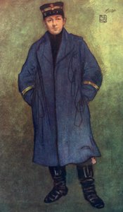 Noorwegen: Noorse kapitein (kleur litho)