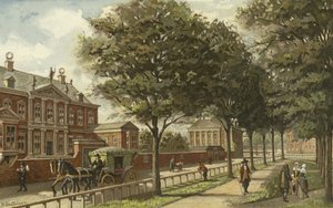 Uitzicht op Den Haag, Nederland, 17e eeuw door Nico Steffelaar