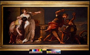 Mozes en de dochter van Jeruzalem door Nicolò Grassi
