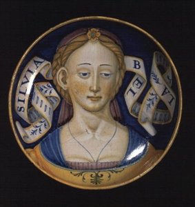 Maiolica Coppa, uit de Belle donne-serie, 1525 door Nicolò Pellipario