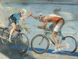 Fietsers door Nicola Pucci
