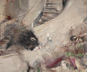 Stierengevecht met stierenvechter, 2021 door Nicola Pucci