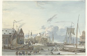 Wintergezicht te Harlingen