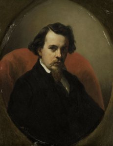 Portret van Charles Henri Joseph Leicker, Schilder door Nicolaas Pieneman (signed by artist)