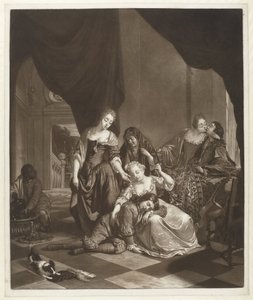 Het bordeel door Nicolaas Verkolje