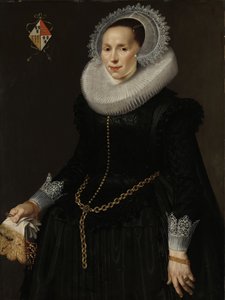 Portret van Johanna Le Maire, vrouw van Pieter van Son, ca. 1622-29