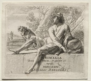 Animalia: Frontispice, herder en hond