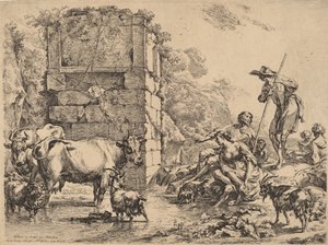 Koe drinkt, 1680