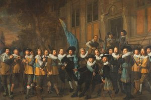 Officieren en andere Schutters van het IVe District van Amsterdam, onder het Bevel van Kapitein Jan Claesz van Vlooswijck en Luitenant Gerrit Hudde