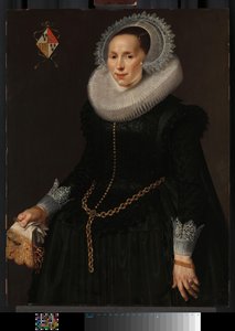 Portret van Johanna le Maire (ca. 1601-60) door Nicolaes Eliasz Pickenoy