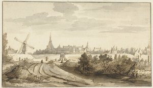 Gezicht op Ravestein door Nicolaes Maes
