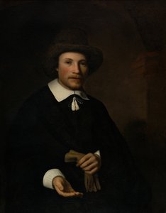 Portret van een man door Nicolaes Maes