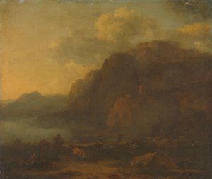 Italiaans landschap door Nicolaes Pietersz Berchem