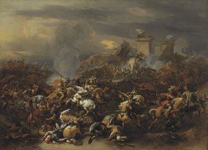 De Slag van Alexander de Grote tegen koning Porus