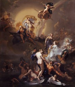 Allegorie op de uitbreiding van Amsterdam door Nicolaes Pieterszoon Berchem