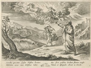 Elisa ziet de hemelvaart van Elia (Geschiedenis van Elisa) door Nicolaes Ryckmans