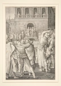 Christus Getoond aan het Volk (Passieserie) door Nicolaes de Bruyn