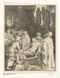 Graflegging van Christus door Nicolaes de Bruyn