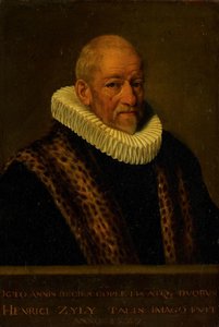 Portret van Henricus van Zijl (1545-1627) door Nicolaes van Borculo