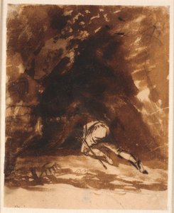 Niels Klim kruipt in de grot