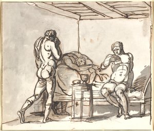 Perikles bezoekt Anaxagoras, die Athene