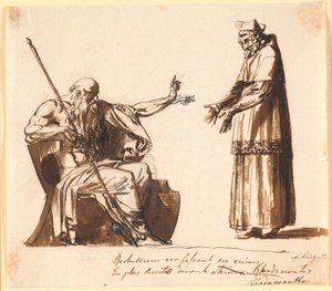 Richelieu voor Rhadamanthos door Nicolai Abildgaard