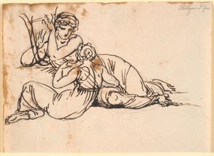 Sappho en de Mytilener door Nicolai Abildgaard